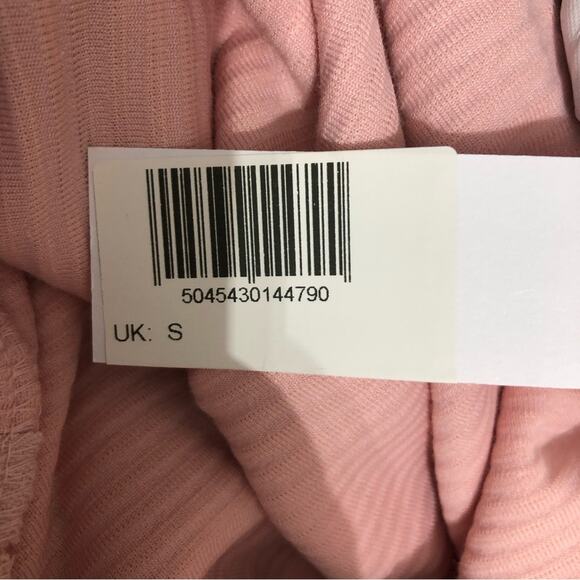 Topshop Ribbed Velour Half Zip Sweatshirt 4-6 NWT - Picture 7 of 9